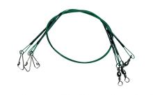 lanko ocelové s obratlíkem a karabinkou 30cm/3kg