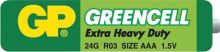Baterie GP Greencell 1,5V AAA 24G R03 mikrotužka
