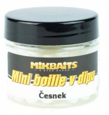Mini boilie v dipu Mikbaits česnek 6-8mm 50ml
