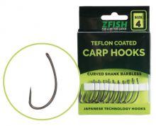 Háčky teflonové Zfish Curved Shank vel. 6 bez protihrotu