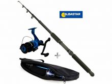 Dětský set Albastar prut Holiday + naviják + pouzdro