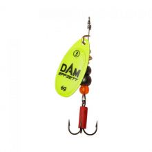 Třpytka D.A.M Effzett rotačka Fluo Yellow vel.3/6g