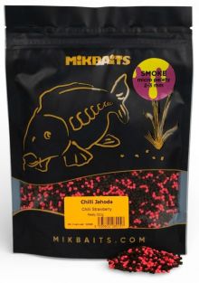 Smoke Micro Pelety Mikbaits Chilli Jahoda 2-3mm 350g